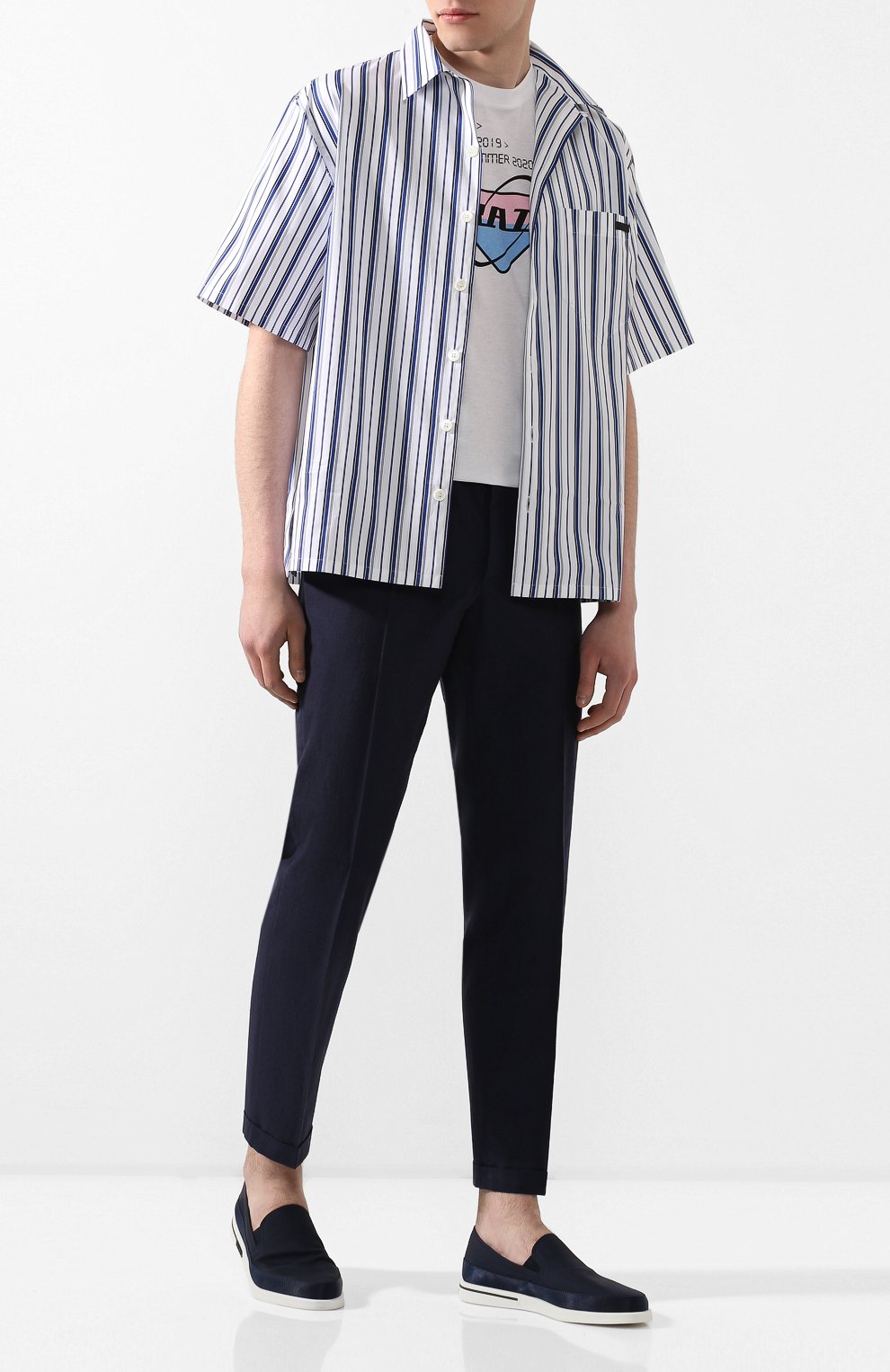 Текстильные слипоны PRADA, арт. 4D3488-71L-F0Q8A, фото 2