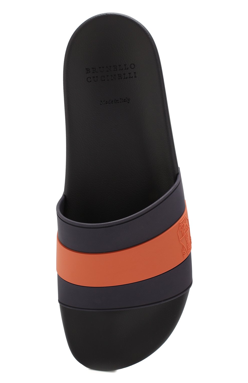 Шлепанцы BRUNELLO CUCINELLI темно-синего цвета по цене 38800 руб., арт. MZUP0SR249, фото 5 Шлепанцы BRUNELLO CUCINELLI, арт. MZUP0SR249, фото 5
