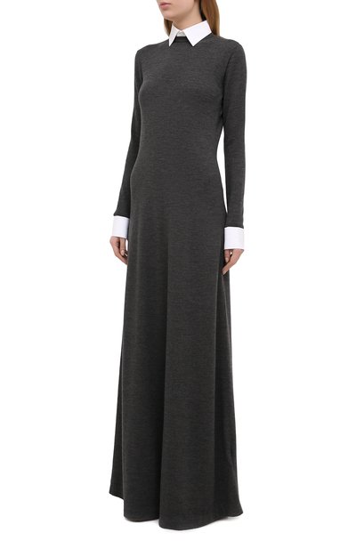 Шерстяное платье RALPH LAUREN серого цвета по цене 329500 руб., арт. 290823940, фото 3 Шерстяное платье RALPH LAUREN, арт. 290823940, фото 3