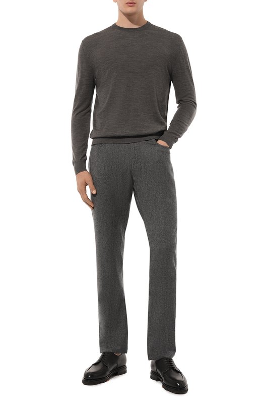 Шерстяной джемпер malo Серый, фото 2