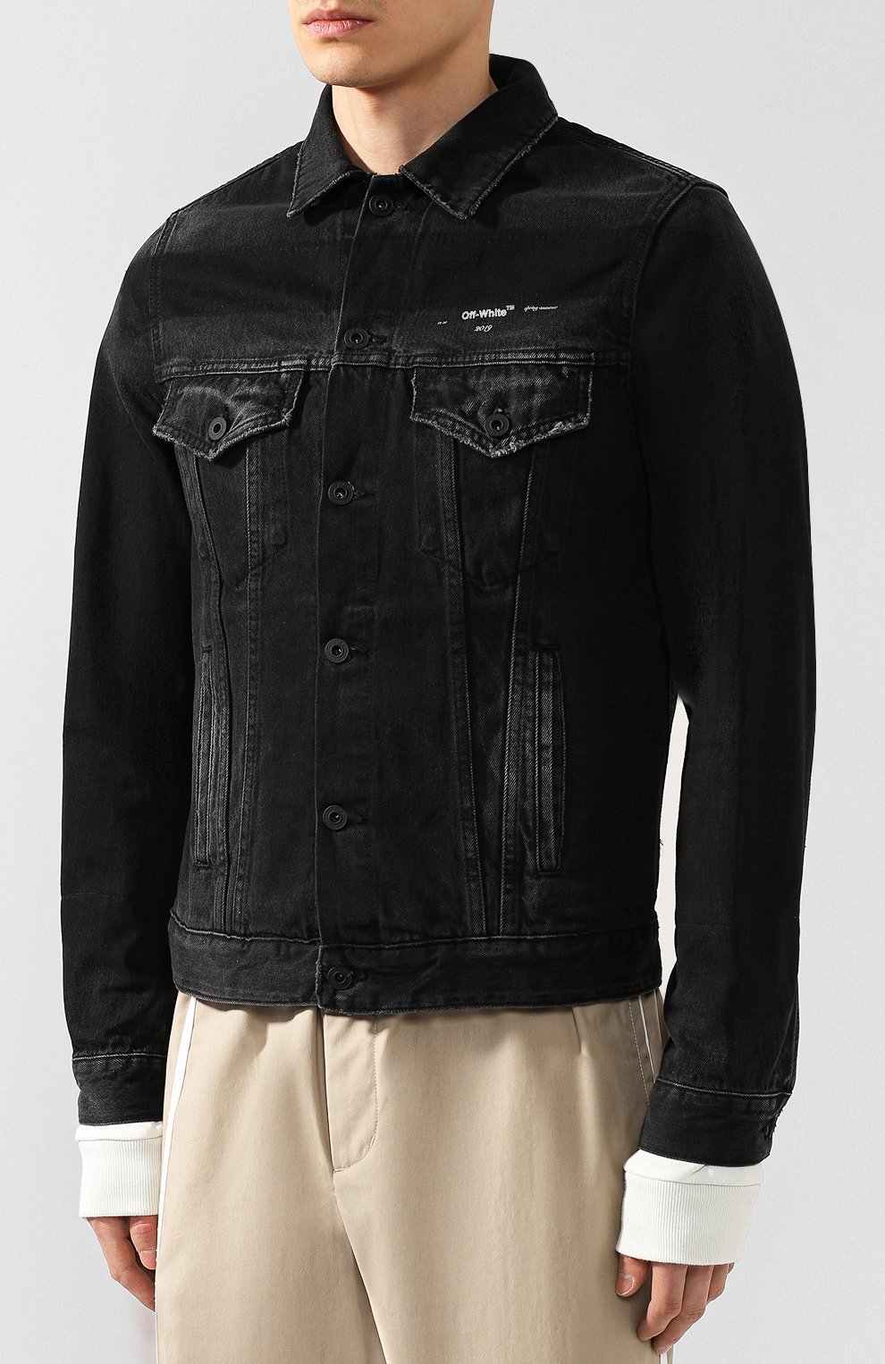 Джинсовая куртка OFF-WHITE, арт. 0MYE019R198120111088, фото 3
