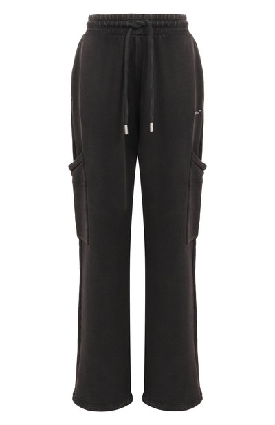 Женские хлопковые брюки-карго OFF-WHITE, арт. 0WCH025S25FLE0010701