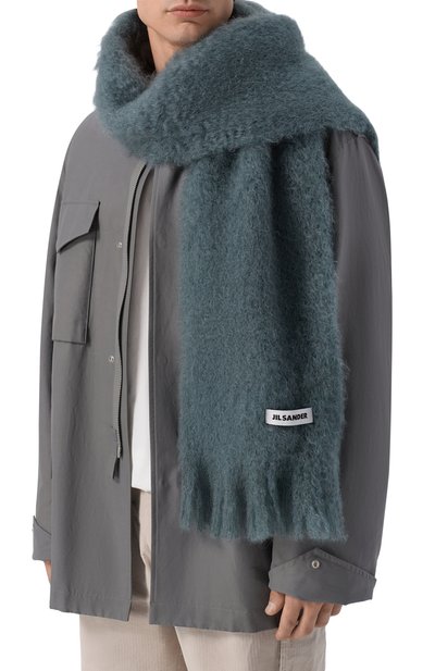 Мужской шерстяной шарф JIL SANDER, арт. J22TE0114/J40041
