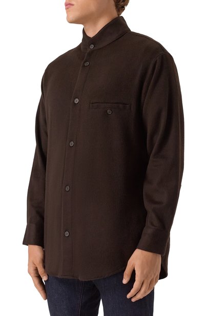 Рубашка из шерсти и кашемира EMPORIO ARMANI, арт. EM004176/AF17835, фото 3