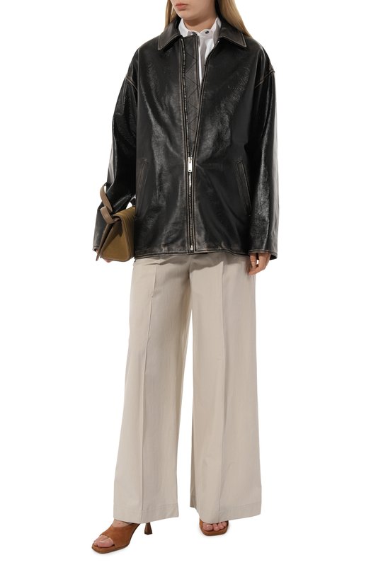 Хлопковые брюки Brunello Cucinelli ML949B1325 Серый  ML949B1325 Фото 2