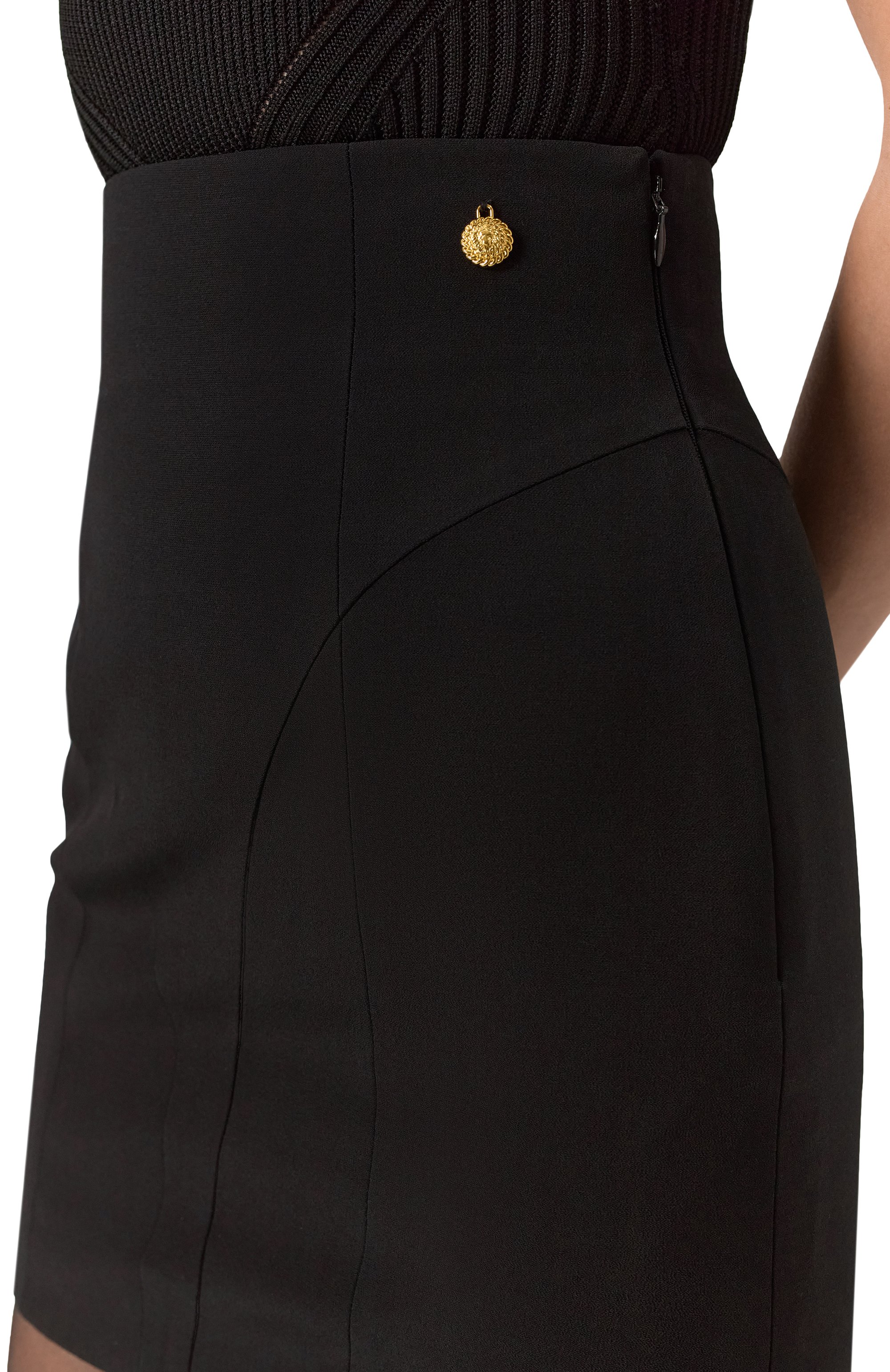 Юбка из вискозы BALMAIN, арт. DF1LA465/VB00, фото 5