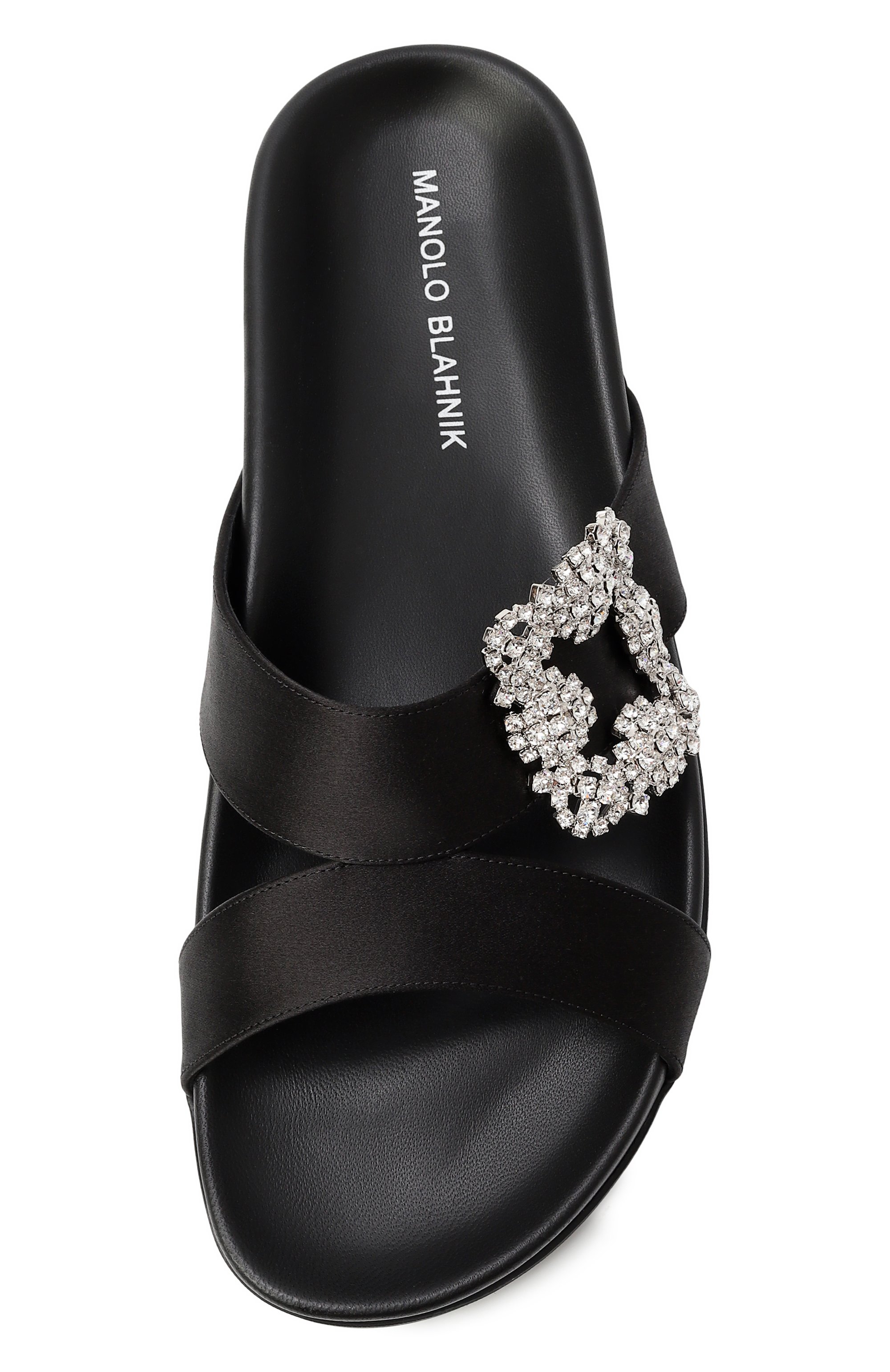 Текстильные шлепанцы MANOLO BLAHNIK, арт. 123-2425/SAT, фото 6