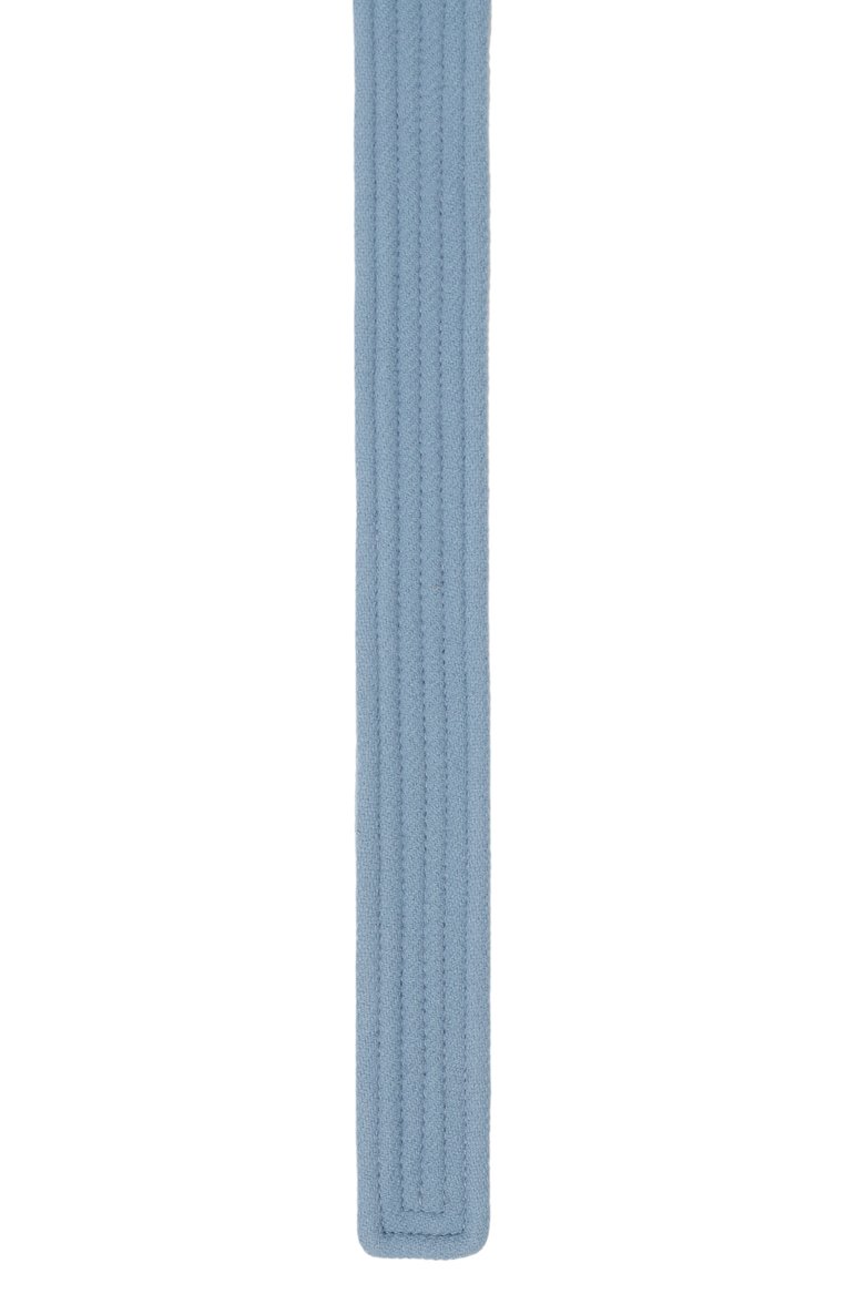 Женский текстильный пояс BLANCHA голубого цвета, арт. C001/400/100 | Фото 2 (Материал: Текстиль; Материал сплава: Проставлено; Нос: Не проставлено)