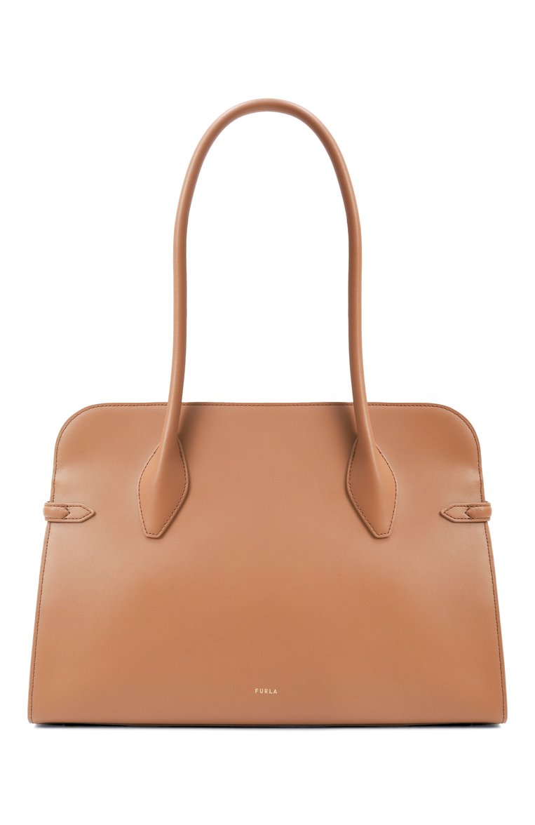 Женская сумка furla goccia large FURLA светло-коричневого цвета, арт. WB01504/BX3104 | Фото 6 (Материал: Натуральная кожа; Размер: large)