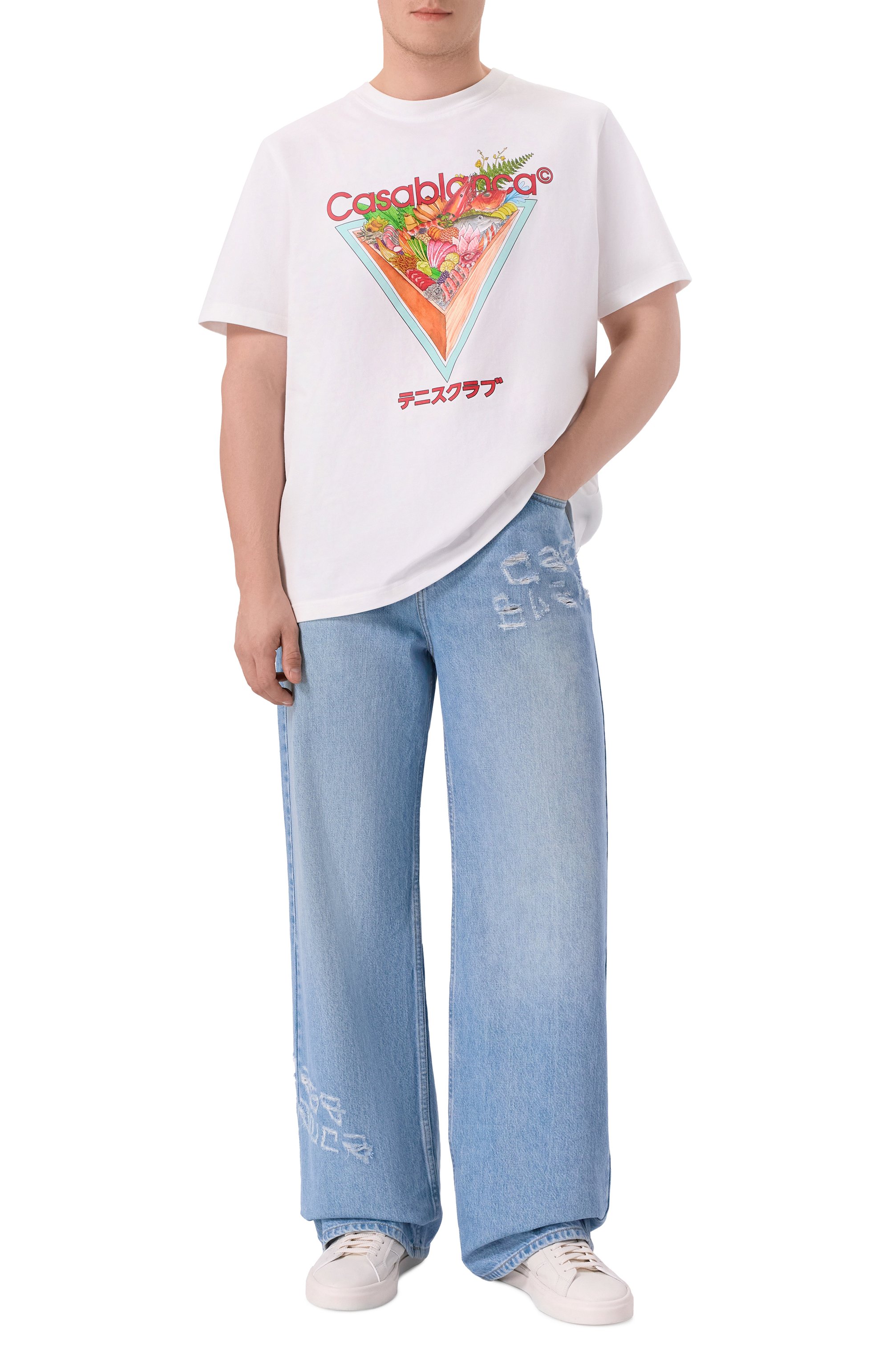 Хлопковая футболка CASABLANCA, арт. M-AW25-JTS-001-01, фото 2