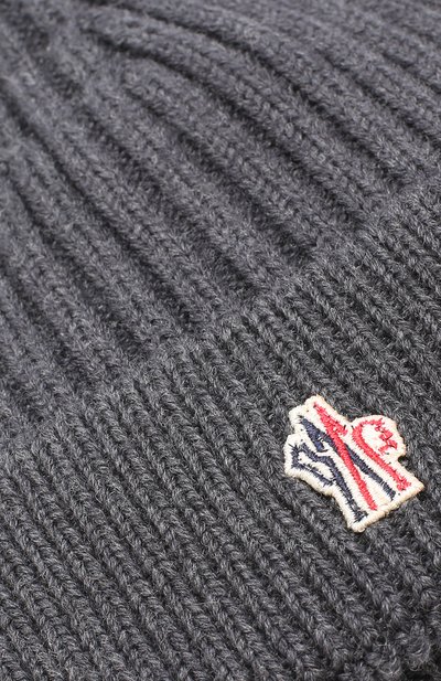 Шерстяная шапка фактурной вязки MONCLER, арт. C2-097-00259-00-04761, фото 3