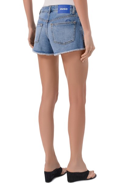 Джинсовые шорты galimon HUGO BLUE голубого цвета по цене 8995 руб., арт. 50561167, фото 4 Джинсовые шорты galimon HUGO BLUE, арт. 50561167, фото 4