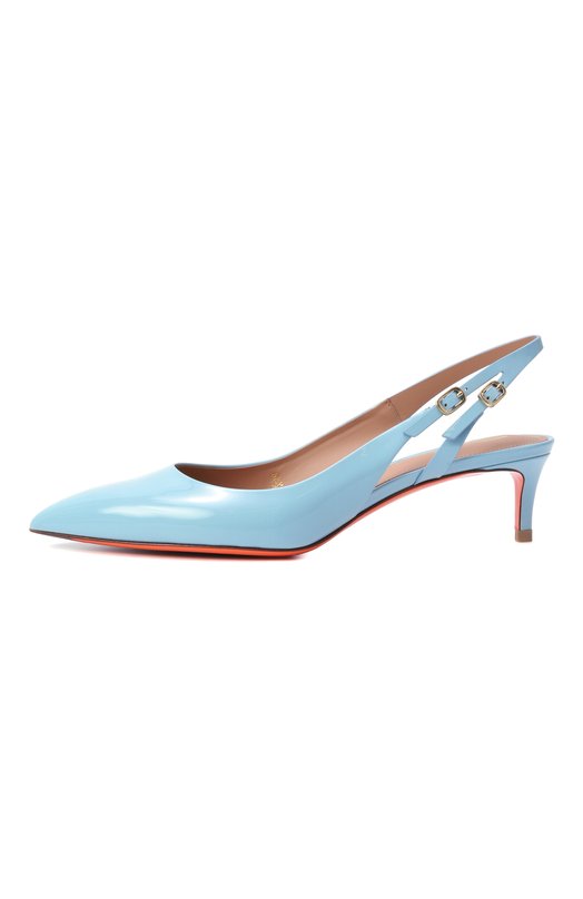 Лакированные туфли Santoni WDLG71407HA2NVHD Голубой  WDLG71407HA2NVHD Фото 4