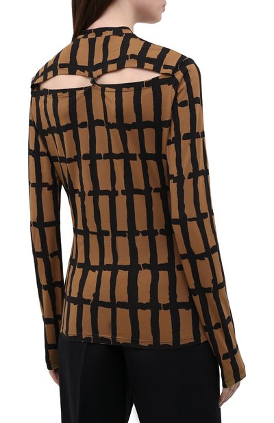 Хлопковый лонгслив PROENZA SCHOULER WHITE LABEL, арт. WL2134277-JC150-GRID, фото 4