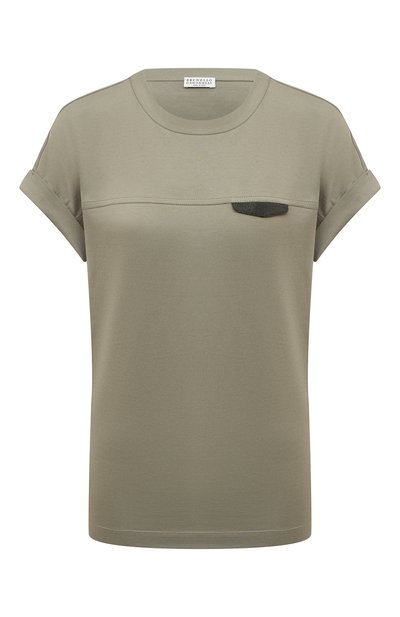 Хлопковая футболка BRUNELLO CUCINELLI, арт. M0A45EE520, фото 1