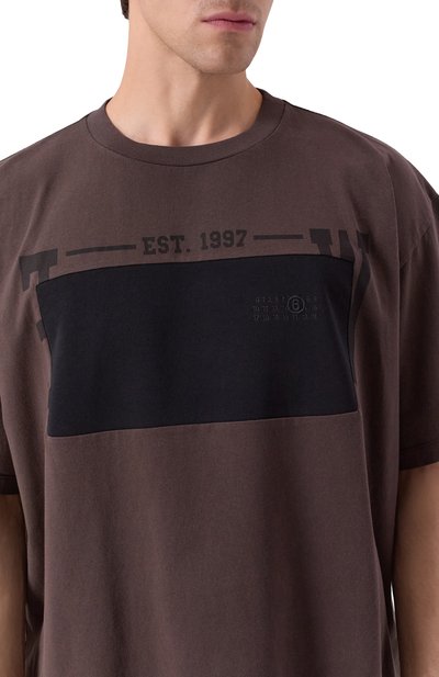 Хлопковая футболка MM6, арт. SH0GC0053/M20050, фото 5