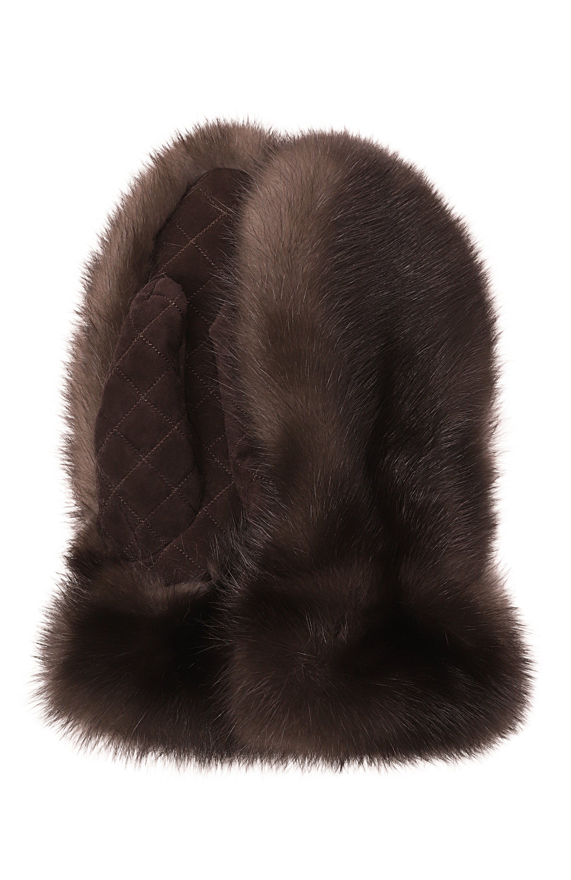 Меховые варежки из соболя BLACK SABLE, арт. BS-ACSFV-EB, фото 1