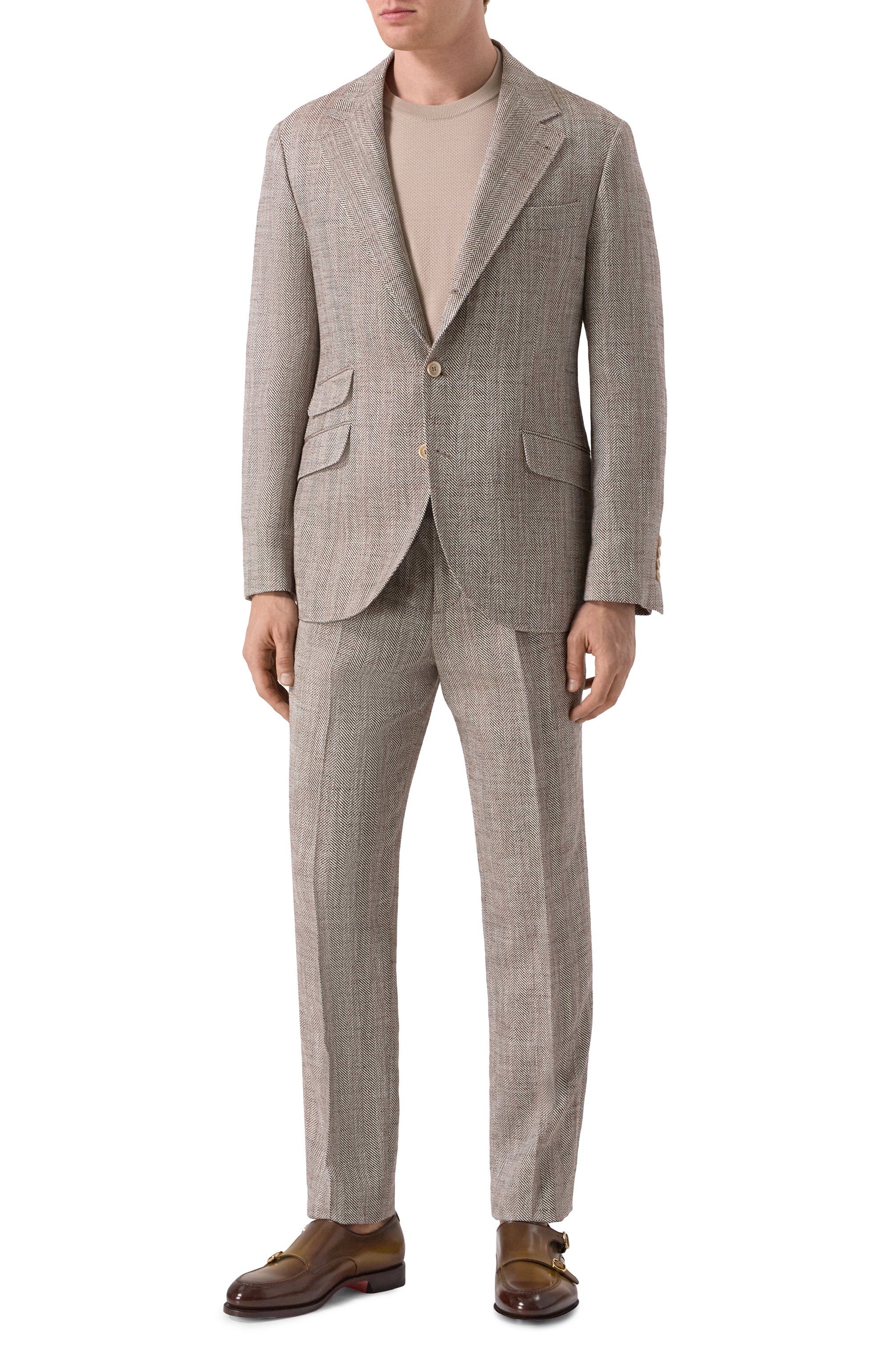 Костюм из шелка и льна BRUNELLO CUCINELLI, арт. MR476LDWH, фото 2