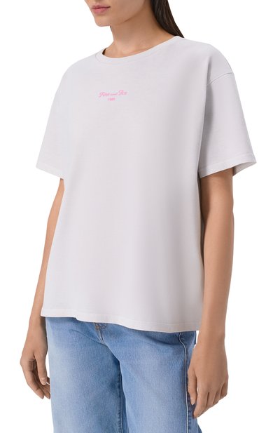 Хлопковая футболка BOGNER FIRE+ICE белого цвета по цене 10650 руб., арт. 54509608, фото 3 Хлопковая футболка BOGNER FIRE+ICE, арт. 54509608, фото 3