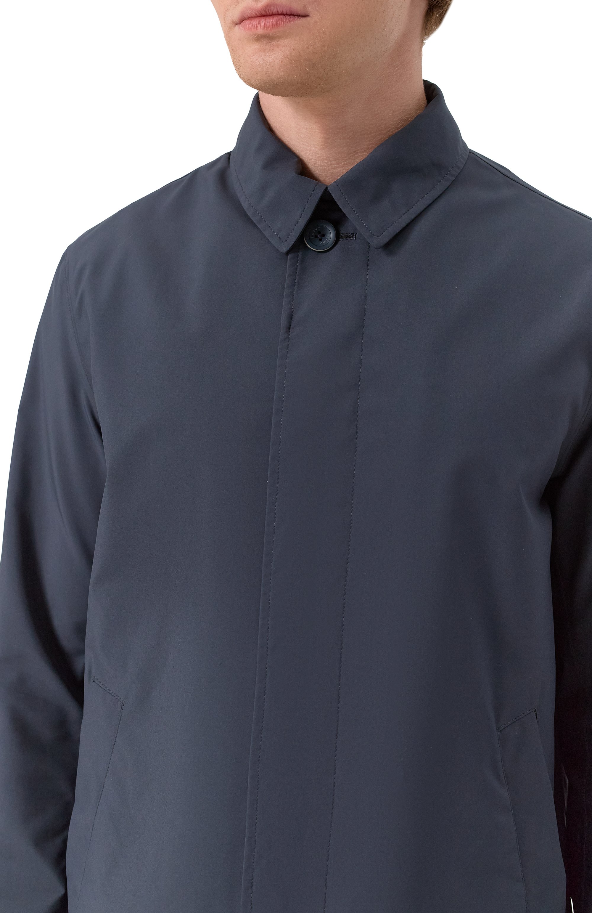 Плащ HERNO темно-синего цвета по цене 99500 руб., арт. IM000355U/12578Z, фото 5 Плащ HERNO, арт. IM000355U/12578Z, фото 5