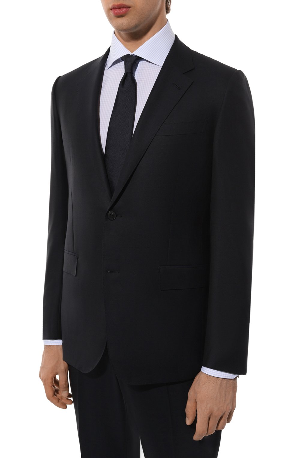 Шерстяной костюм ZEGNA синего цвета по цене 543500 руб., арт. 221225/C22571, фото 3 Шерстяной костюм ZEGNA, арт. 221225/C22571, фото 3