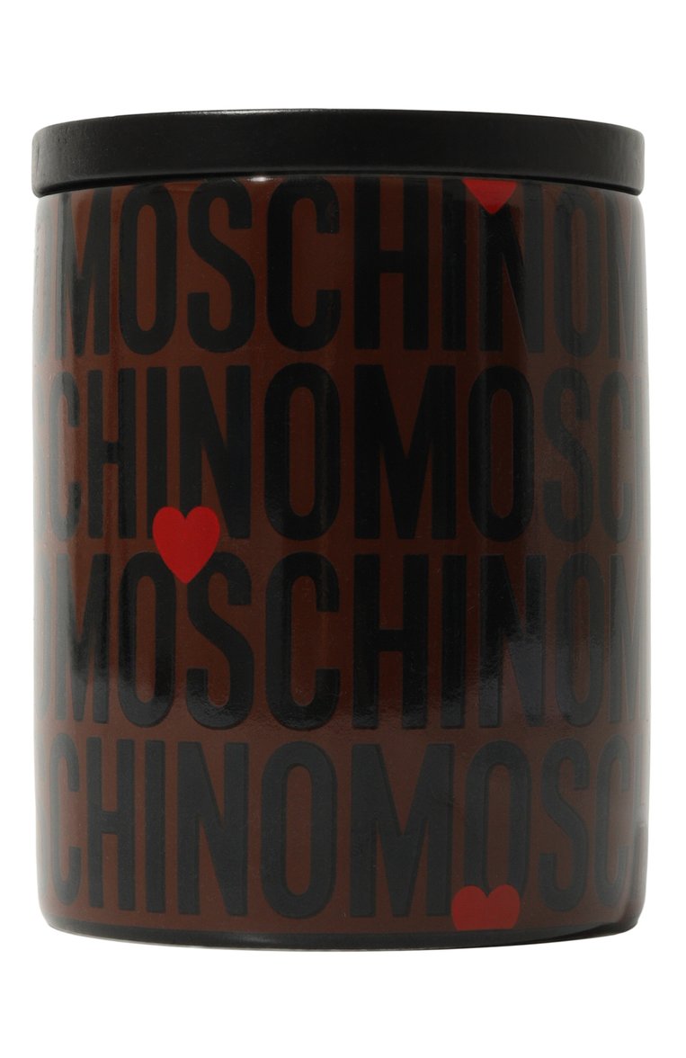Свеча MOSCHINO темно-коричневого цвета, арт. A7710/8309 | Фото 1 (Региональные ограничения белый список (Axapta Mercury): Не проставлено; Нос: Не проставлено; Ограничения доставки: flammable, fragile-2)