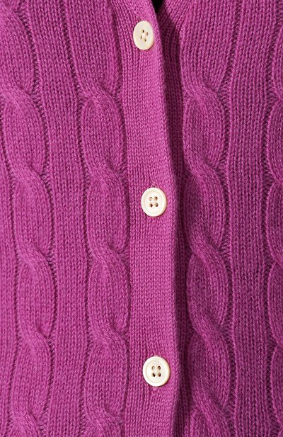 Кашемировый кардиган POLO RALPH LAUREN фуксия цвета по цене 43150 руб., арт. 211781975, фото 5 Кашемировый кардиган POLO RALPH LAUREN, арт. 211781975, фото 5