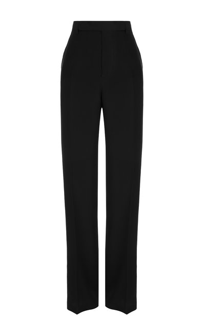 Женские шелковые расклешенные брюки со стрелками RICK OWENS, арт. RP18S8300/SCR