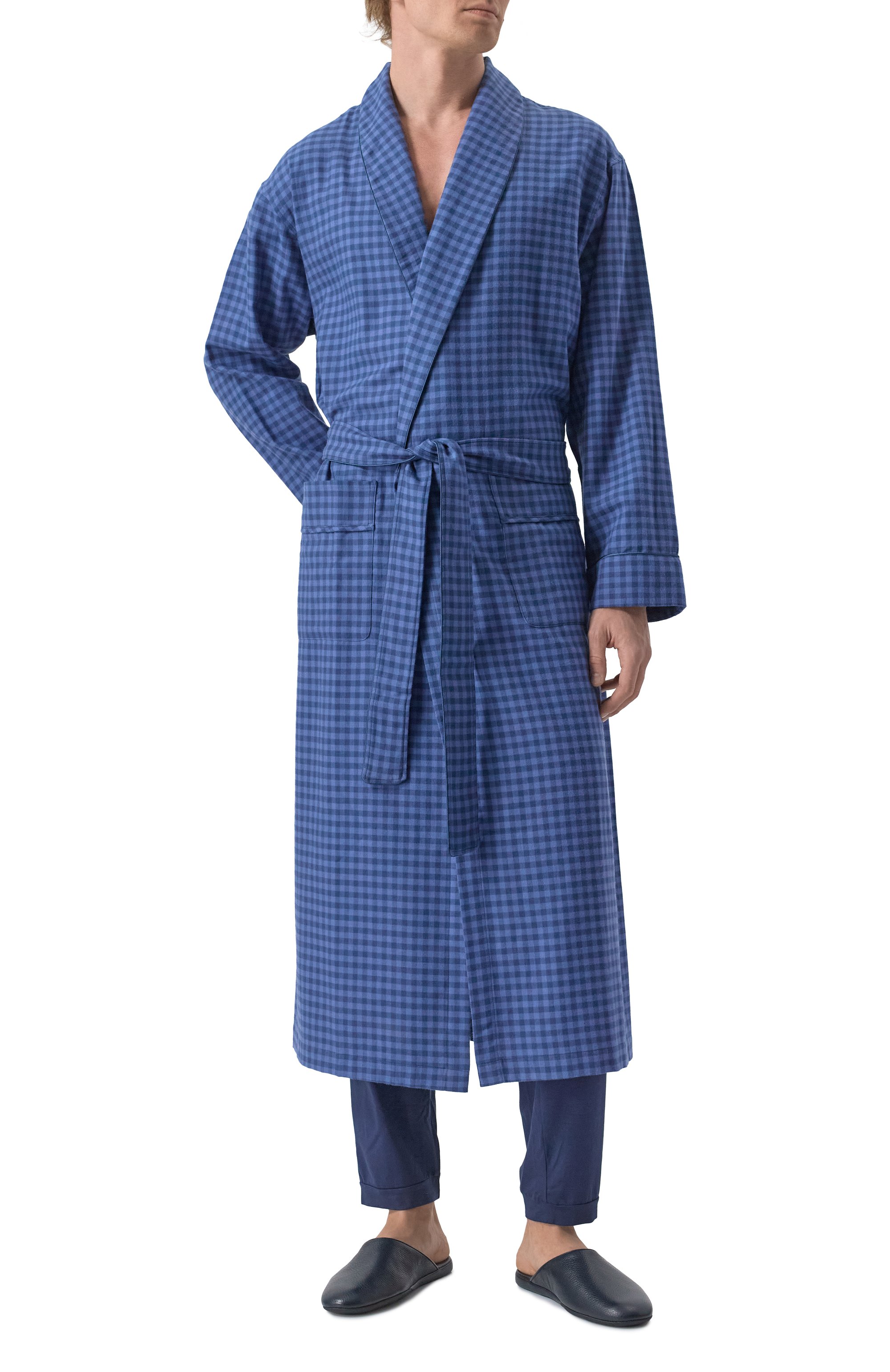 Халат из хлопка и шерсти ZIMMERLI, арт. 4600-75143, фото 3