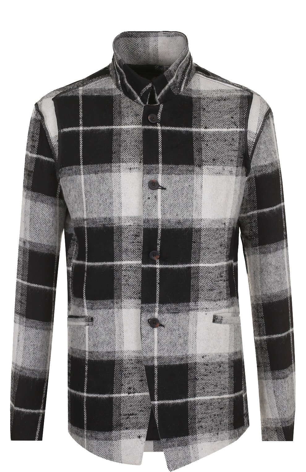 Однобортный пиджак из смеси льна и шерсти с воротником-стойкой LOST&FOUND, арт. M21.601.278, фото 1