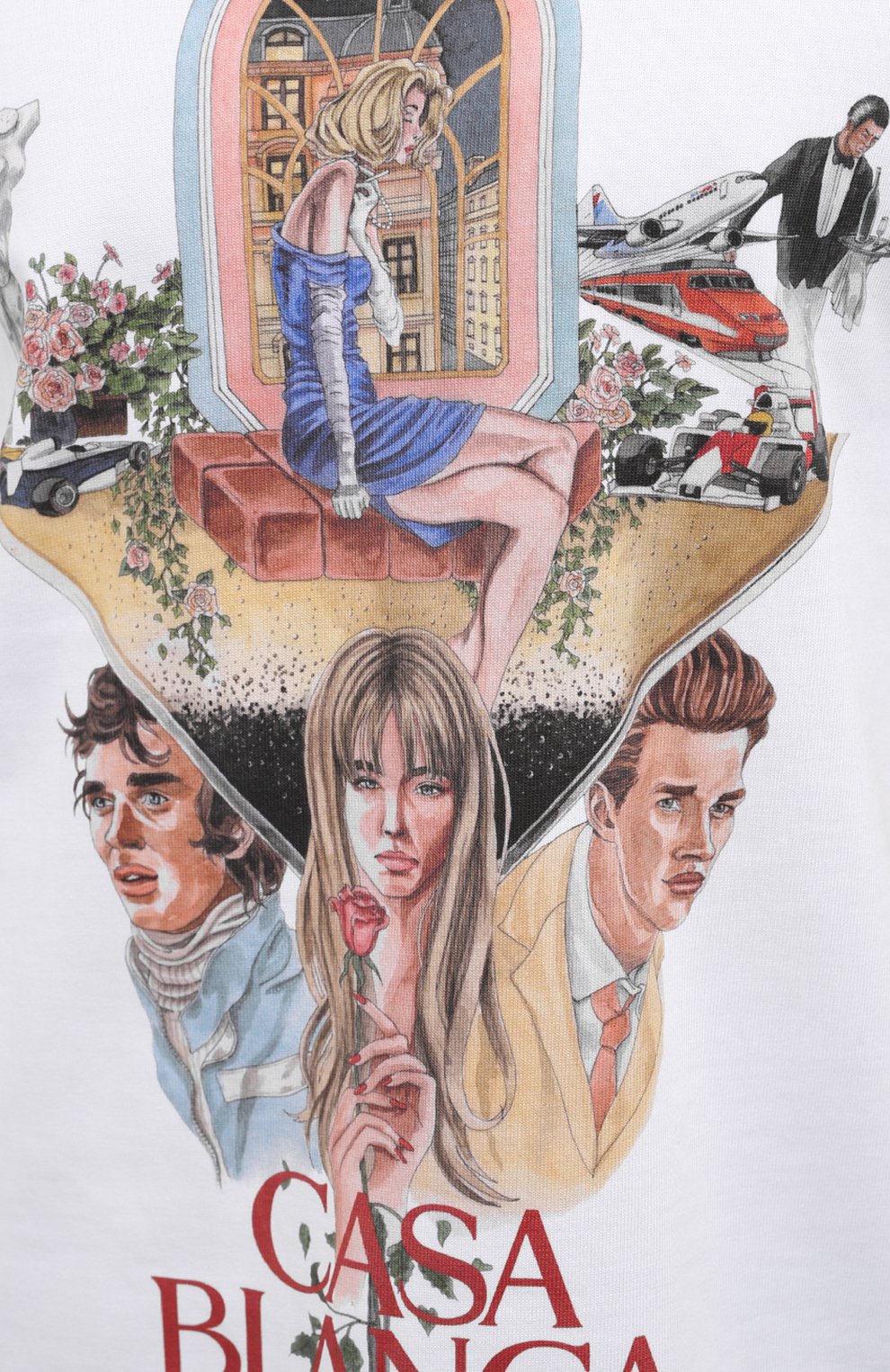 Хлопковая футболка CASABLANCA, арт. MF21-TS-001 WHITE-PREMIERE, фото 5