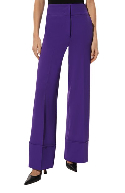 Брюки BLUGIRL фиолетового цвета по цене 27250 руб., арт. RF2148/T3191, фото 3 Брюки BLUGIRL, арт. RF2148/T3191, фото 3