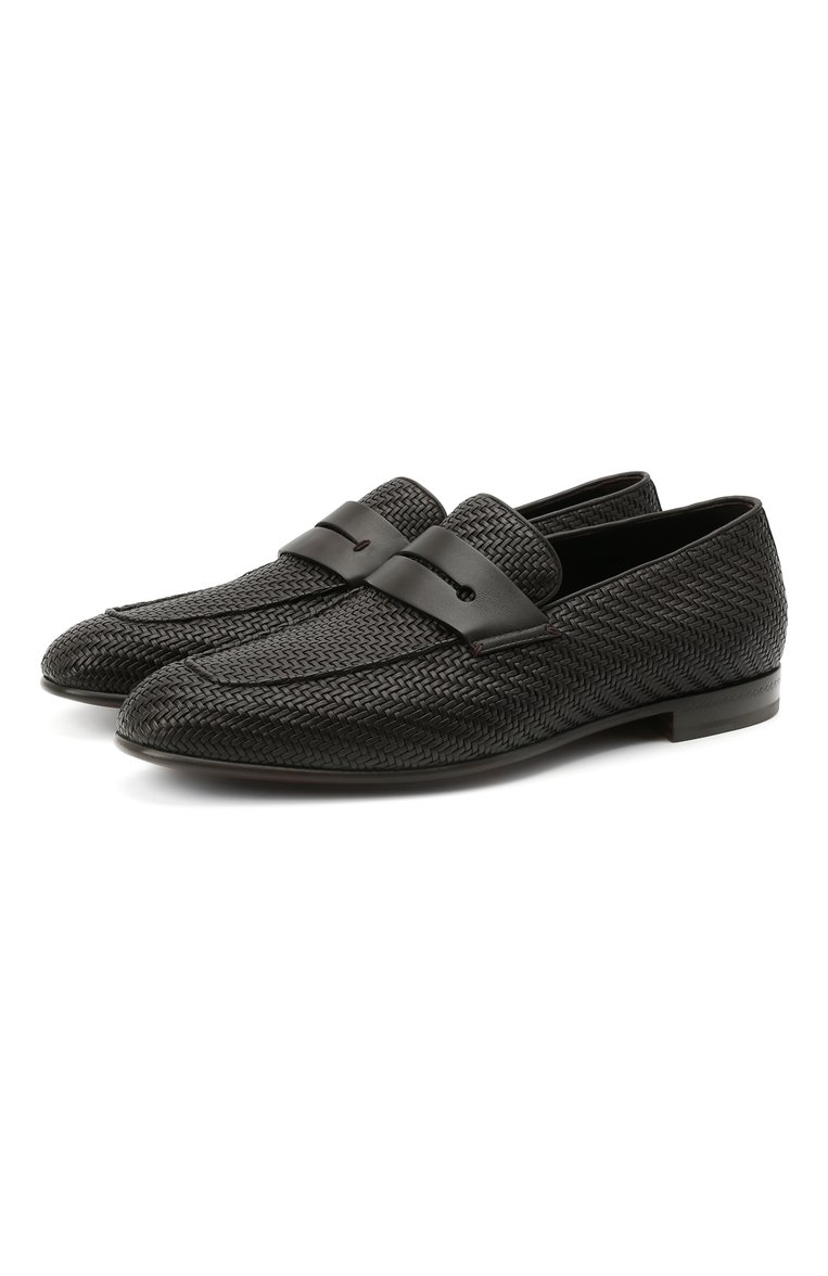 Кожаные пенни-лоферы ZEGNA, арт. A4502X-LHPTA, фото 1