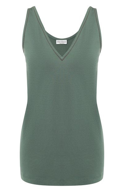 Женский хлопковый топ BRUNELLO CUCINELLI, арт. M0045B0332