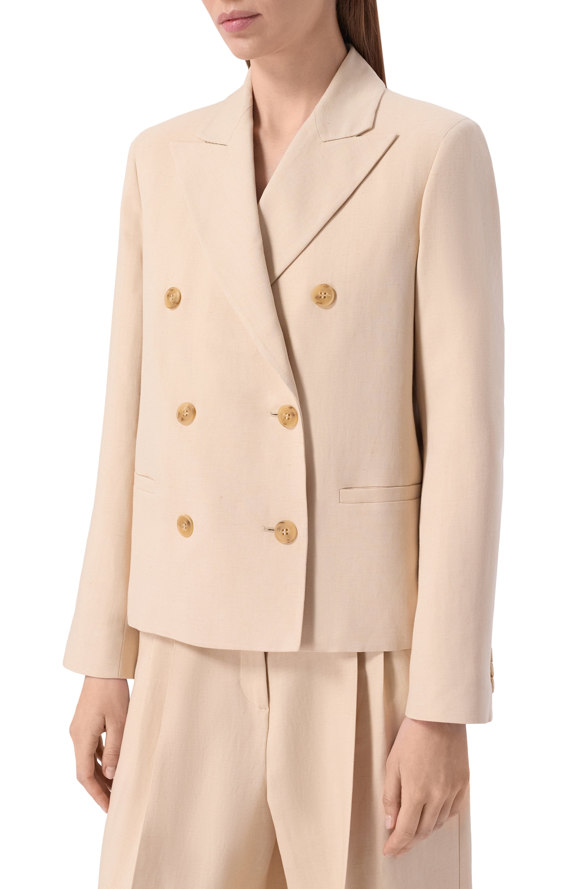Жакет из вискозы и льна WEEKEND MAX MARA, арт. WEDNEMBI, фото 3