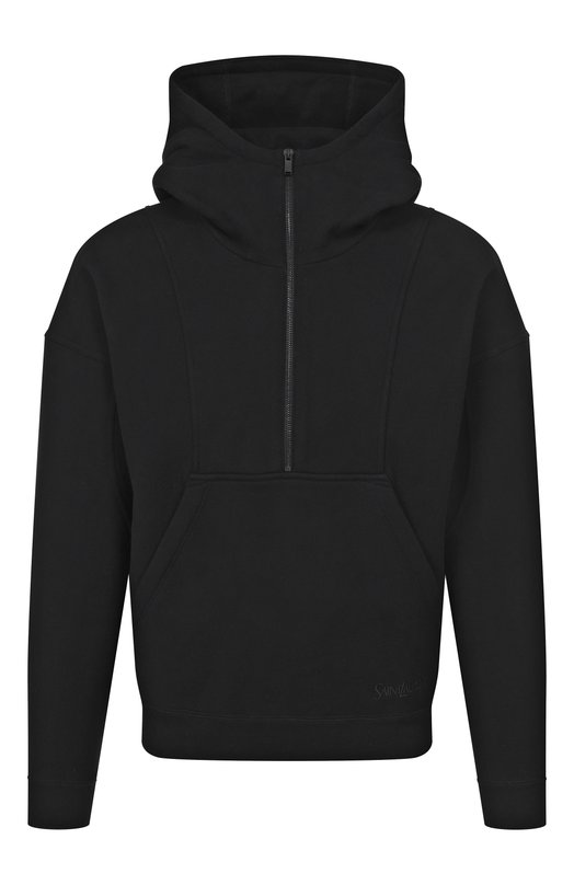 Хлопковый анорак Saint Laurent 802133/Y36SW Чёрный 802133/Y36SW