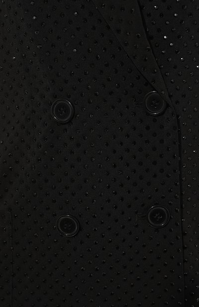 Жакет с отделкой стразами P.A.R.O.S.H. черного цвета по цене 54650 руб., арт. PETAL-D431534, фото 5 Жакет с отделкой стразами P.A.R.O.S.H., арт. PETAL-D431534, фото 5