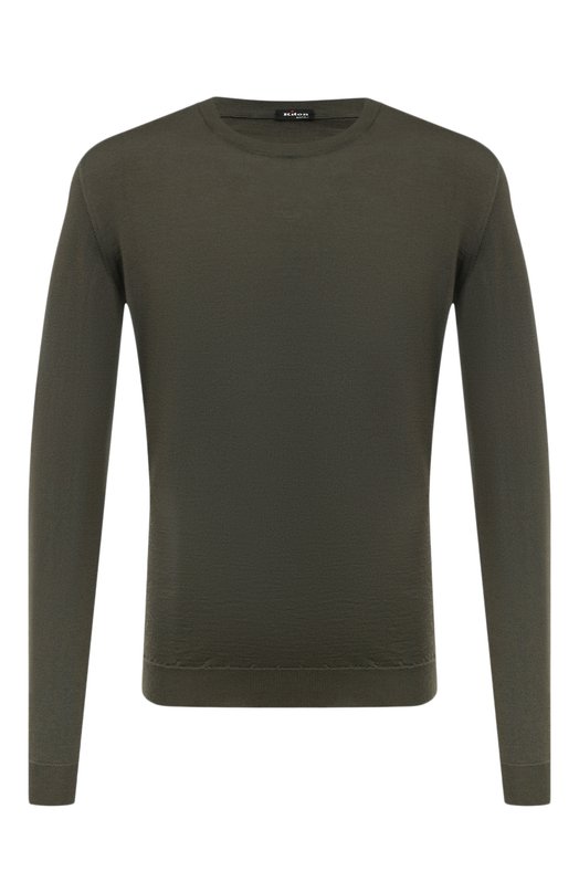 Джемпер из кашемира и шелка Kiton UMKXX02108H Хаки UMKXX02108H