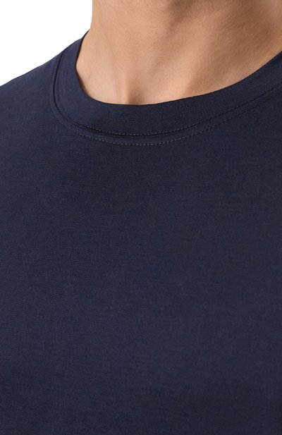 Футболка из шелка и хлопка BRUNELLO CUCINELLI, арт. MD8211308, фото 5