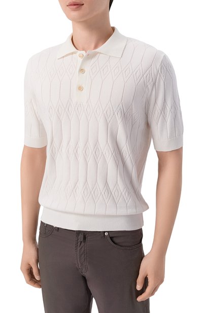 Хлопковое поло ANDREA CAMPAGNA, арт. M5426-9030, фото 3