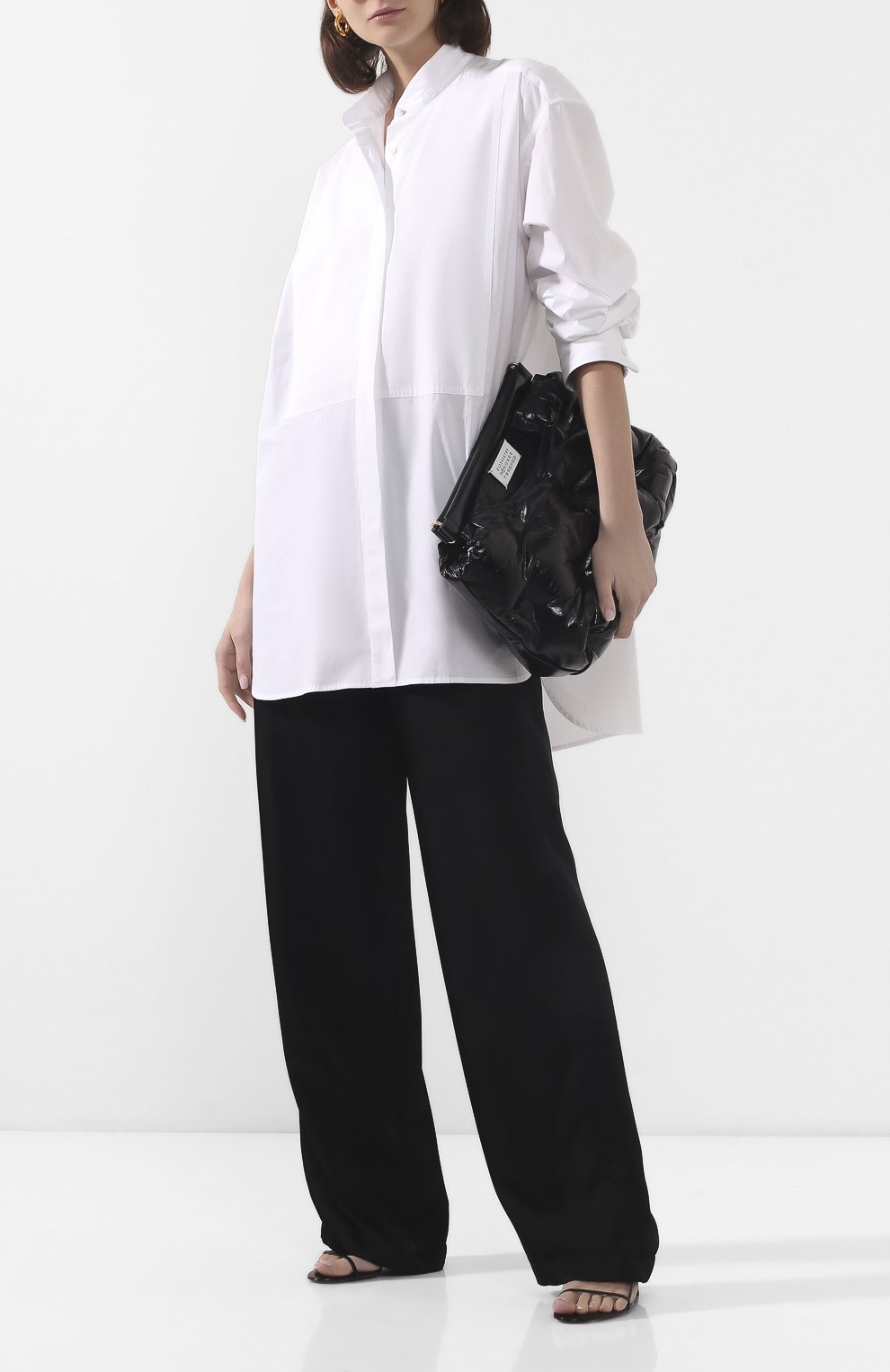 Хлопковая рубашка ANN DEMEULEMEESTER, арт. 2001-2010-125-001, фото 2
