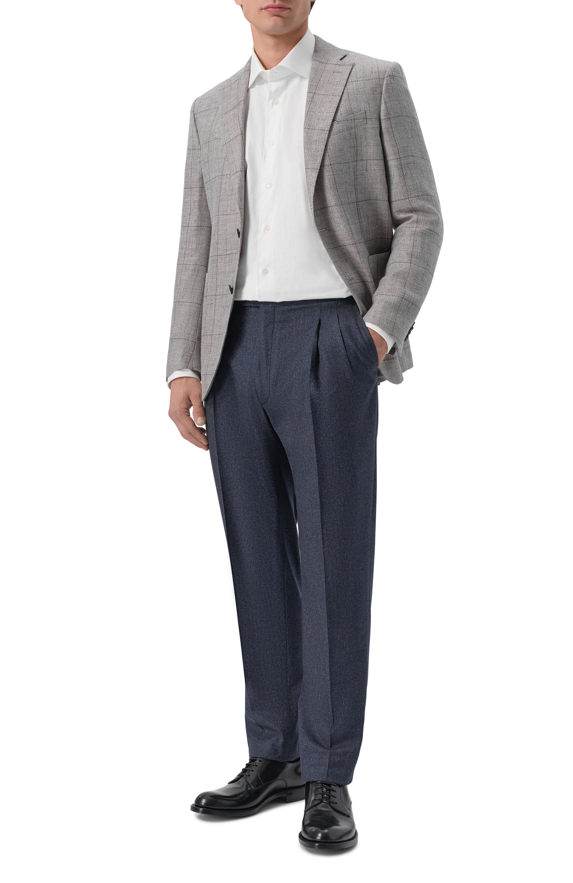 Брюки из шерсти и хлопка CORNELIANI, арт. 284L21/2A18216, фото 2