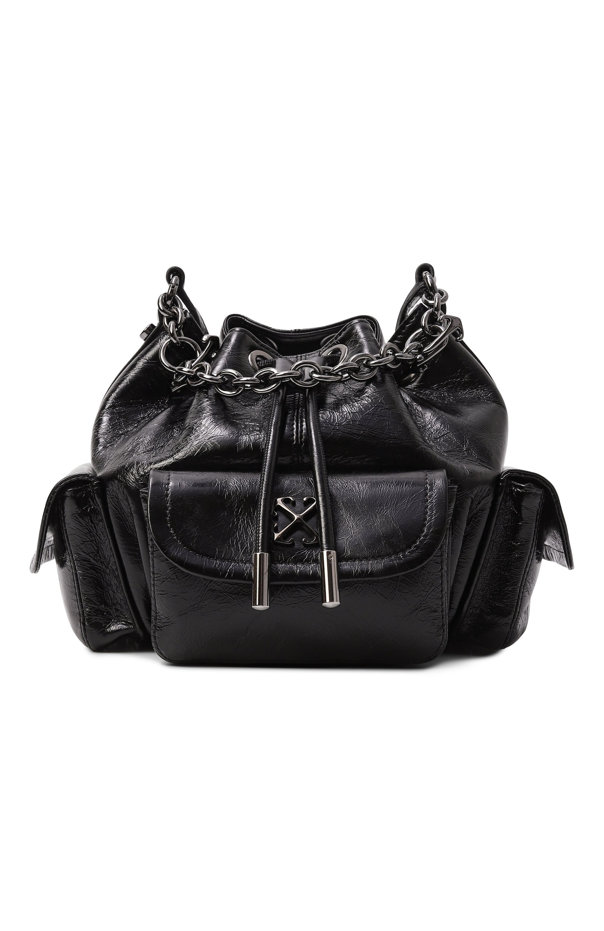 Сумка dumbo b. OFF-WHITE черного цвета по цене 131500 руб., арт. 0WMY002F25LEA001, фото 1 Сумка dumbo b. OFF-WHITE, арт. 0WMY002F25LEA001, фото 1