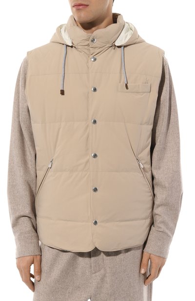 Пуховый жилет BRUNELLO CUCINELLI, арт. MM4031716, фото 3