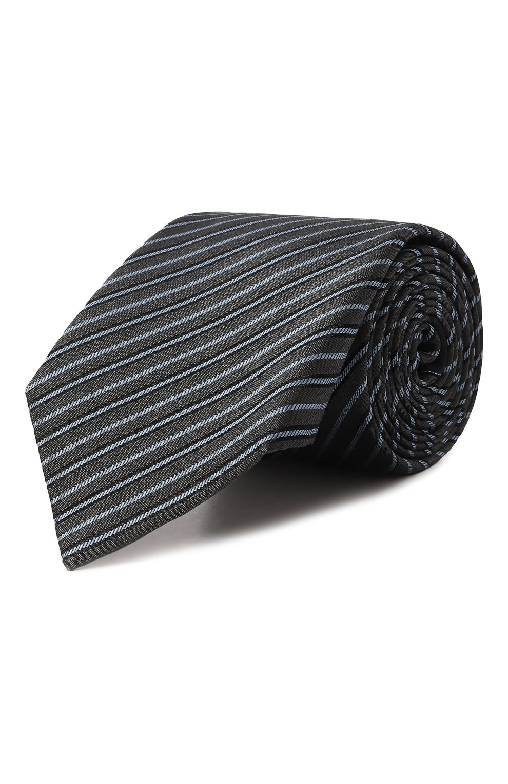 Шелковый галстук GIORGIO ARMANI темно-серого цвета по цене 21500 руб., арт. 360054/3R907, фото 1 Шелковый галстук GIORGIO ARMANI, арт. 360054/3R907, фото 1