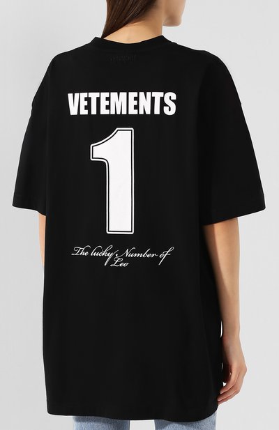 Хлопковая футболка VETEMENTS, арт. UAH20TR901/W, фото 4