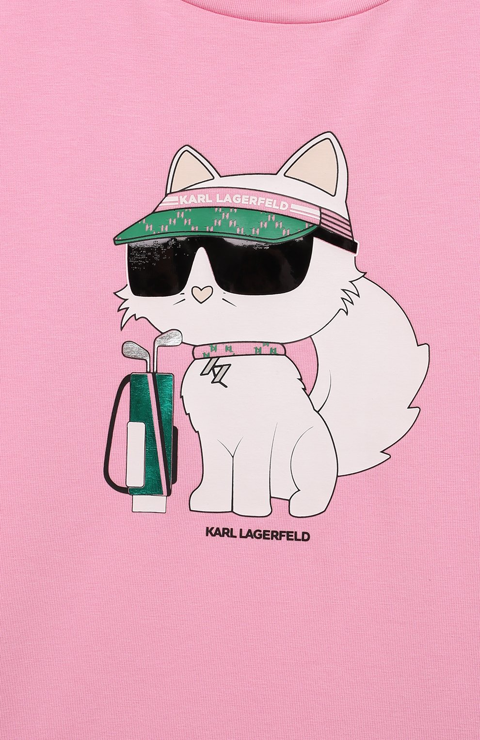 Хлопковая футболка KARL LAGERFELD KIDS, арт. Z30111, фото 3