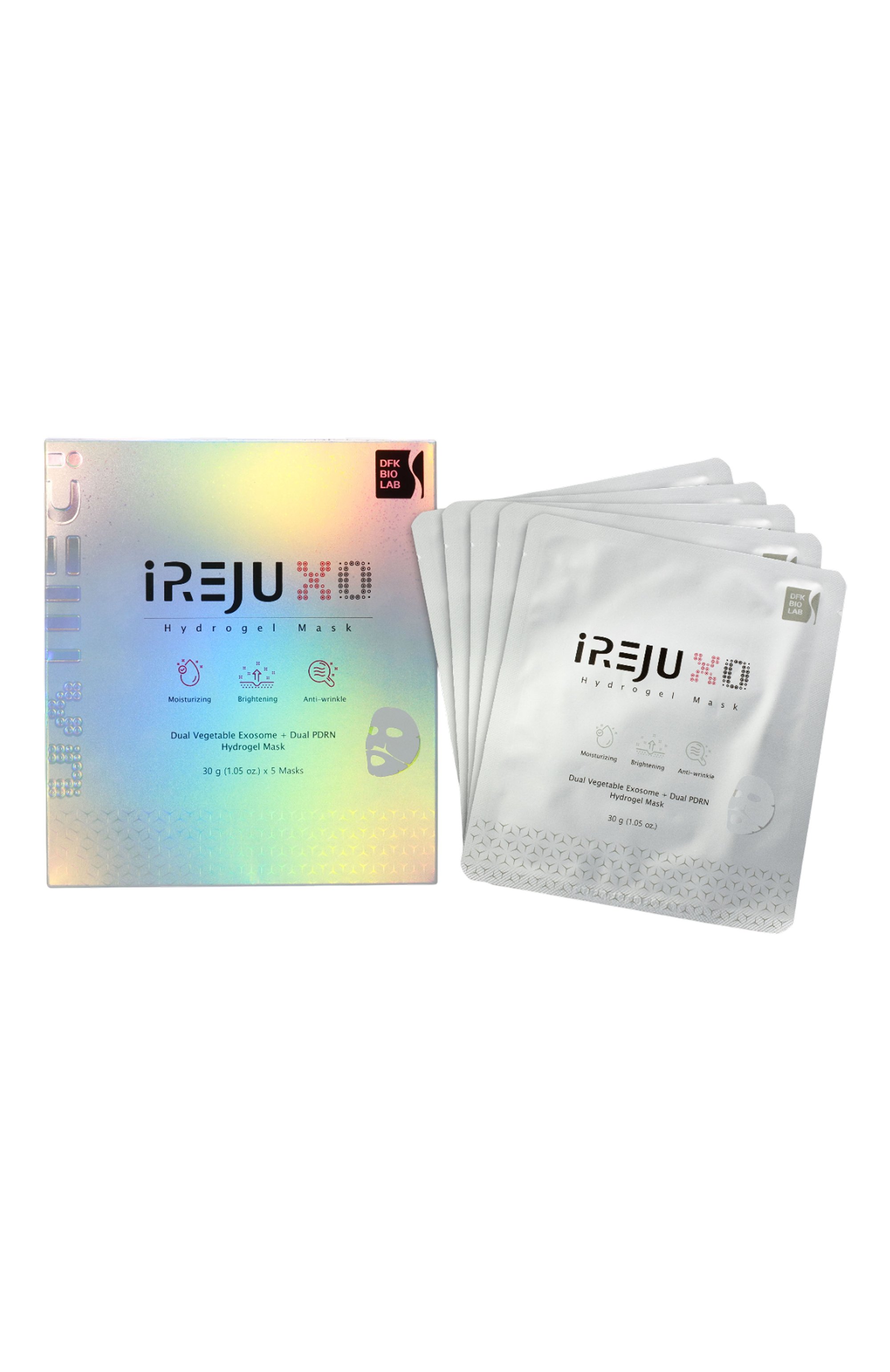 Ревитализирующая гидрогелевая маска с экзосомами и pdrn (5x30g) IREJU XO, арт. 8800188200238, фото 1