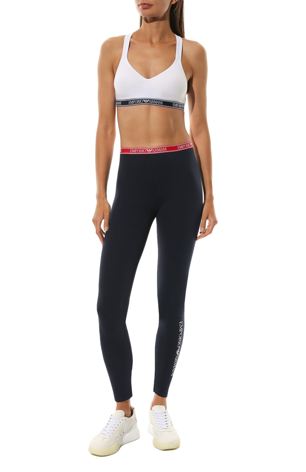 Хлопковые легинсы EMPORIO ARMANI, арт. 164568/2R227, фото 2