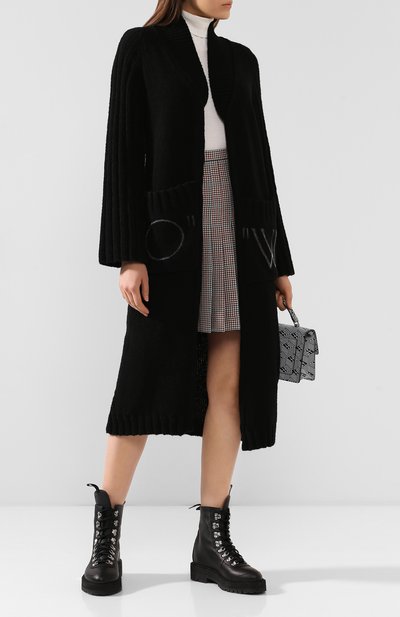 Кардиган OFF-WHITE черного цвета по цене 77300 руб., арт. 0WHB009F19F980501000, фото 2 Кардиган OFF-WHITE, арт. 0WHB009F19F980501000, фото 2